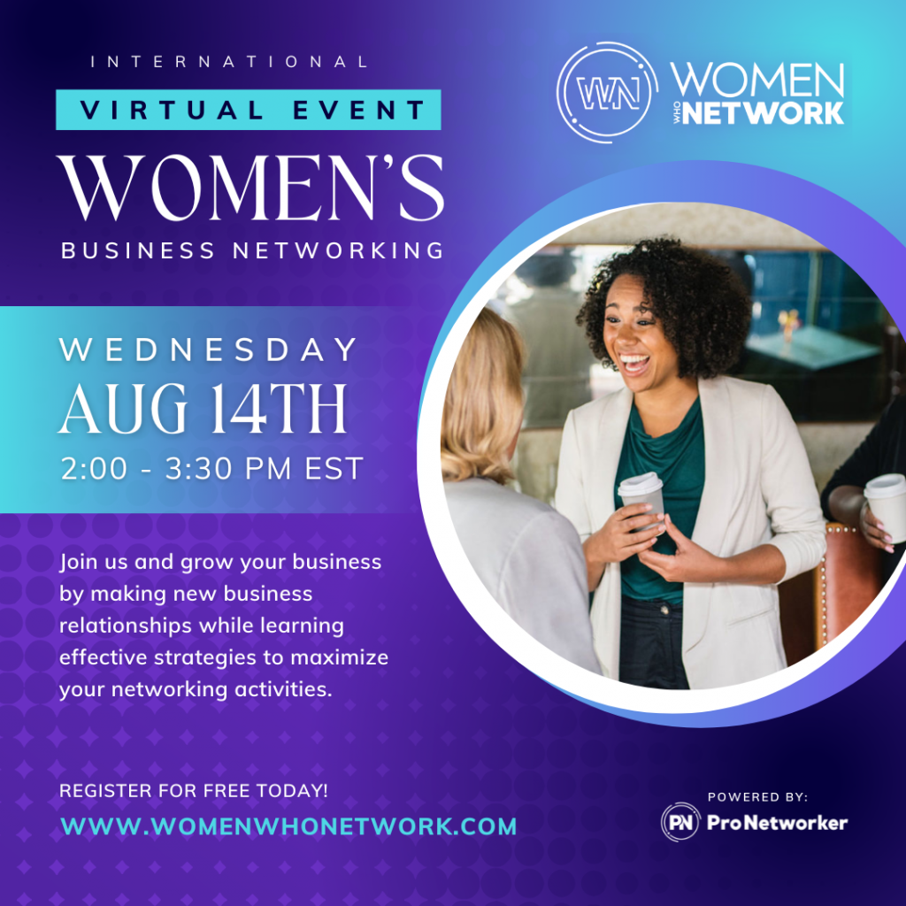 women who network global virtual event